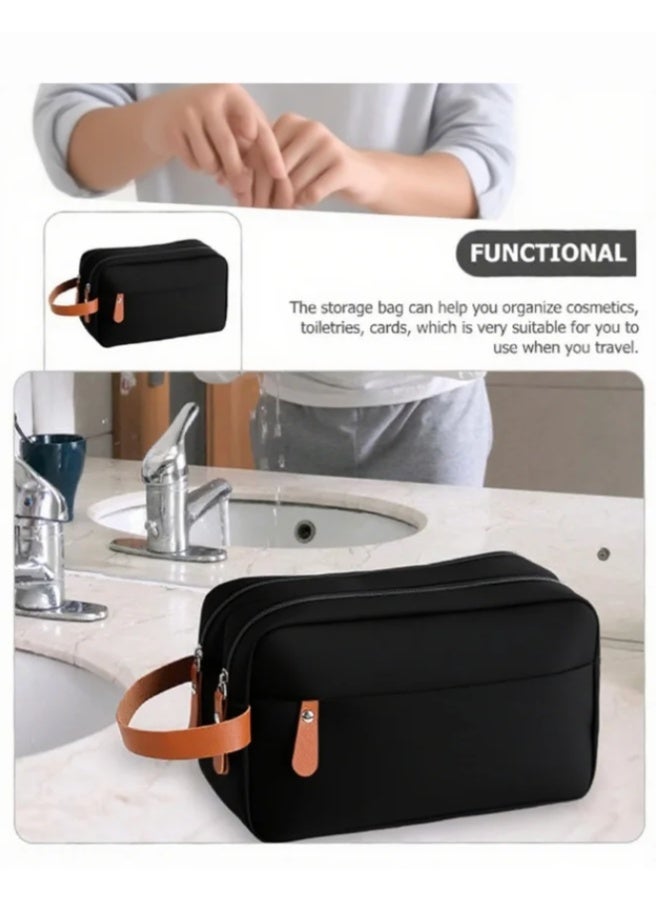 daydayup Fashionable Toiletry Storage Bag, Cosmetic Bag, Waterproof And Moisture-Proof, Layered Storage, Hand-Held, Short-Trip Storage Bag - Image 2