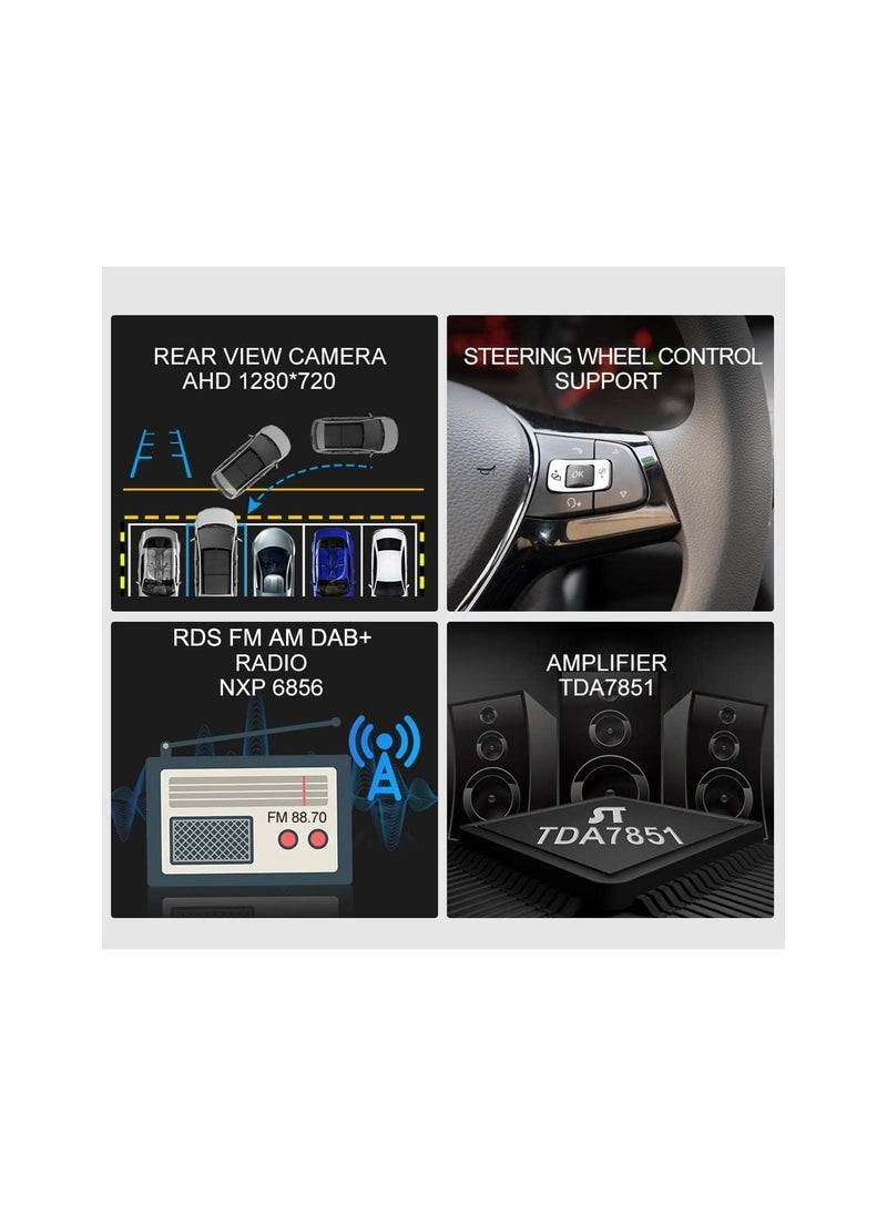 SHEZA STAR Android Car Stereo for NISSAN PATROL 2013-2019 4GB RAM 64GB ROM Support Apple Carplay, Mirror-Link Wi-Fi BT, Radio GPS Navigation, 10 Inch IPS Touch Screen with Backup Camera Included  - Image 4