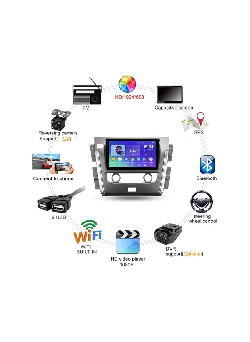 SHEZA STAR Android Car Stereo for NISSAN PATROL 2013-2019 4GB RAM 64GB ROM Support Apple Carplay, Mirror-Link Wi-Fi BT, Radio GPS Navigation, 10 Inch IPS Touch Screen with Backup Camera Included  - Image 2