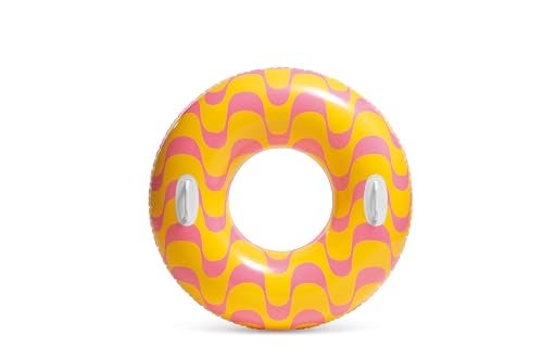 INTEX 59256 Wavy Dreams Inflatable Tube: Heavy Duty Grab Handles – 36" Diameter – 132lb Weight Capacity – One Tube – Color May Vary - Image 2