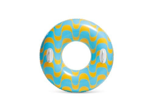 INTEX 59256 Wavy Dreams Inflatable Tube: Heavy Duty Grab Handles – 36" Diameter – 132lb Weight Capacity – One Tube – Color May Vary - Image 3