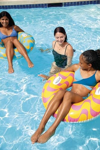 INTEX 59256 Wavy Dreams Inflatable Tube: Heavy Duty Grab Handles – 36" Diameter – 132lb Weight Capacity – One Tube – Color May Vary - Image 5