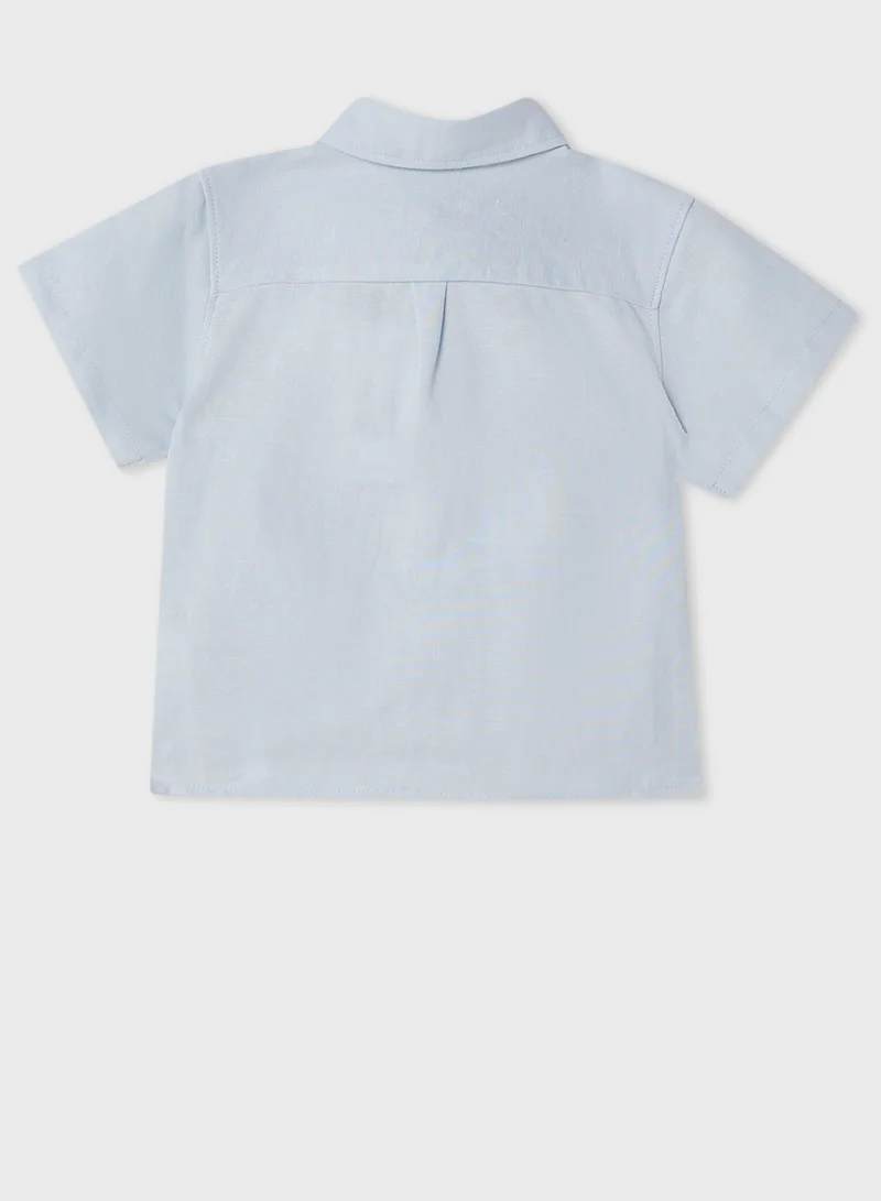 Calvin Klein Jeans Kids Soft Linen Shirt & Shorts Set
