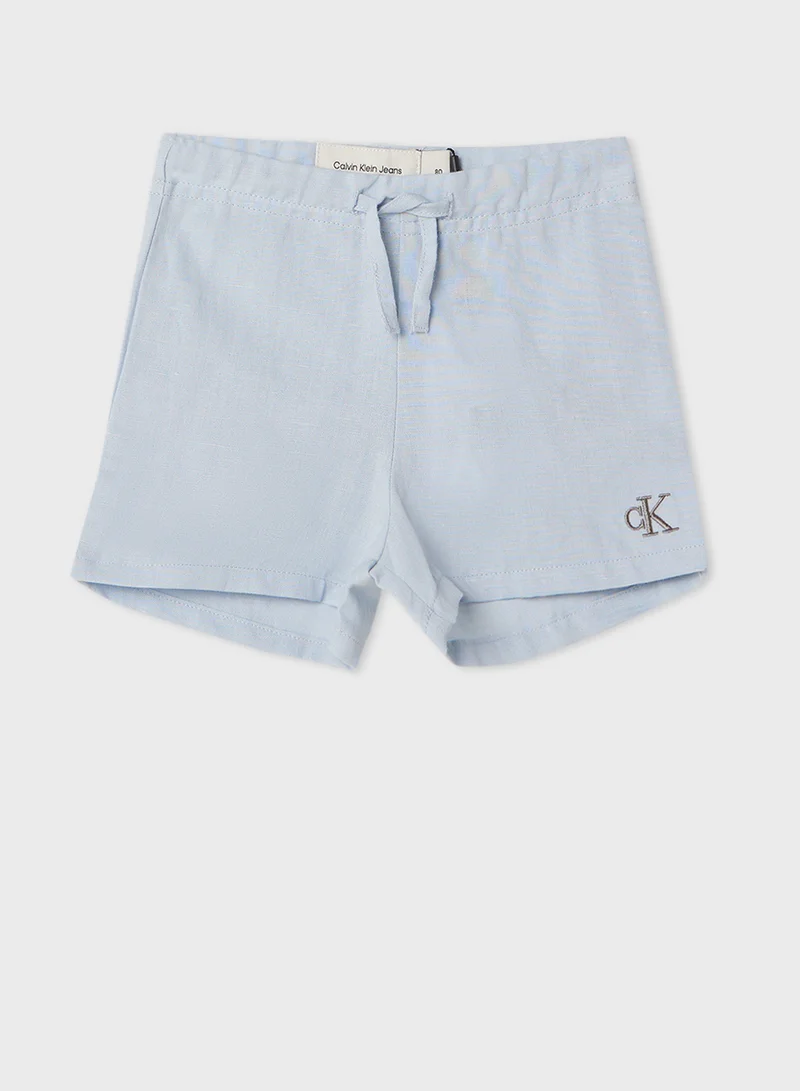 Calvin Klein Jeans Kids Soft Linen Shirt & Shorts Set