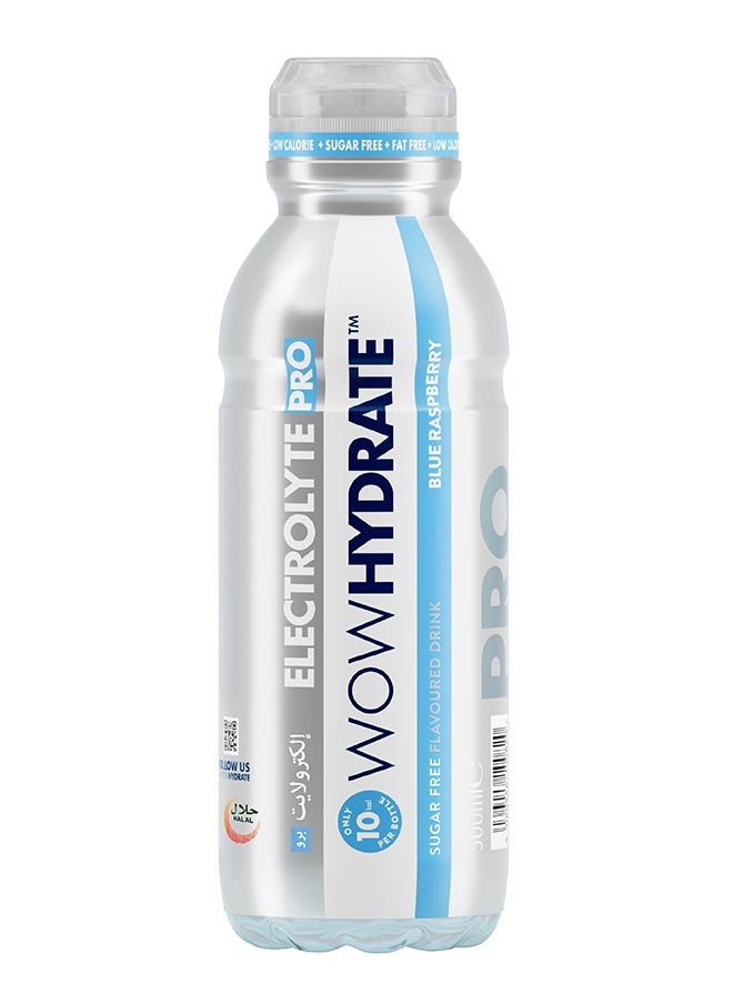 WOW Hydrate Electrolyte Pro And Vitamin Water Blue Raspberry 500 ML  - Image 1