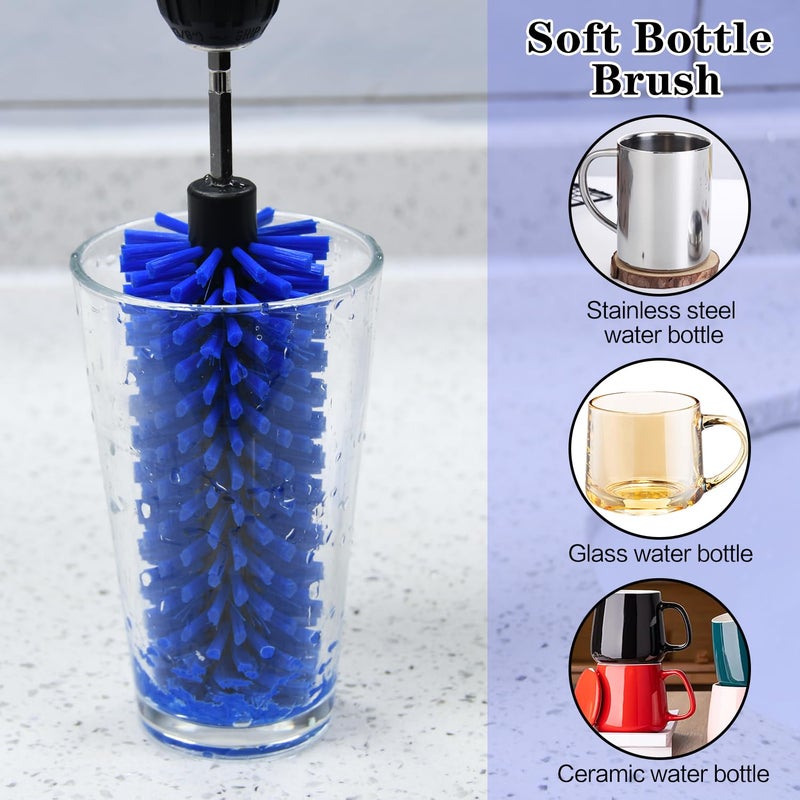 DkOvn Drill Brush for Car Wheel and Bottle, Highly Dense and Durable Car Cleaning Brush for Wheels, Rims, Engines, Exhaust, Bottle - Image 4