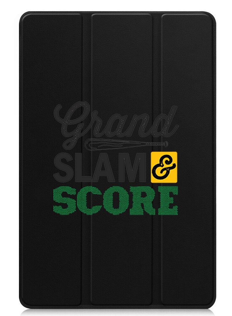 Theodor Protective Flip Case For OnePlus Pad 2 (2024) & OnePlus Pad Pro (2024) With Trifold Stand Auto Wake Sleep Shockproof Cover Grand slam & score black  - Image 1