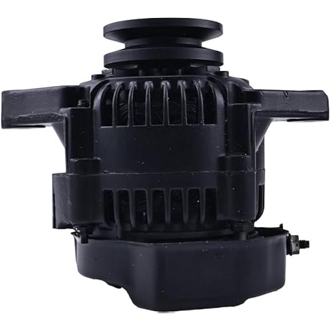 JZGRDN Mini Alternator ES1004BK Compatible with Style 90 AMP, 1-Wire, V-Belt, Black, 12 Volts Systems - Image 2