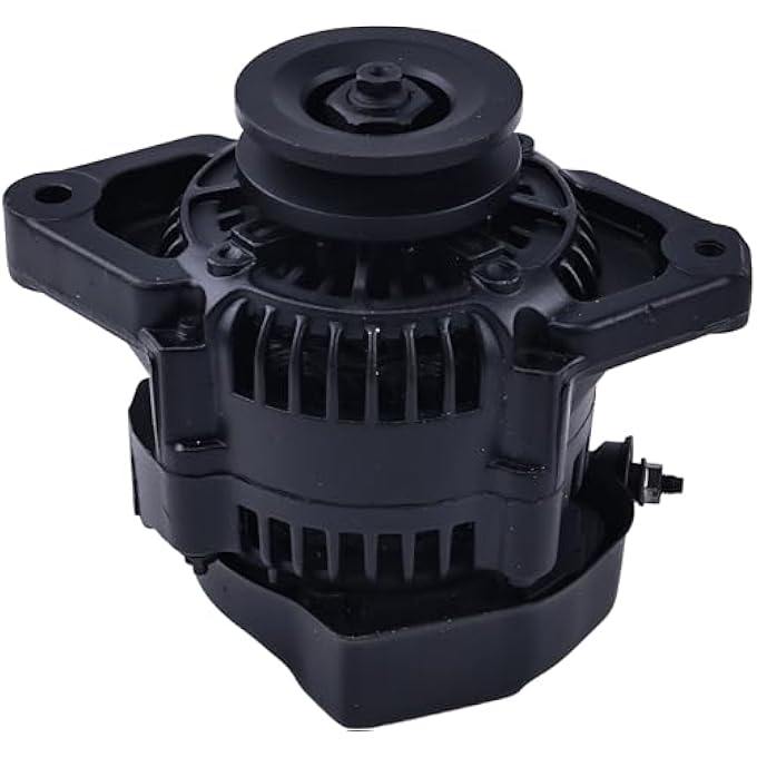 JZGRDN Mini Alternator ES1004BK Compatible with Style 90 AMP, 1-Wire, V-Belt, Black, 12 Volts Systems - Image 3