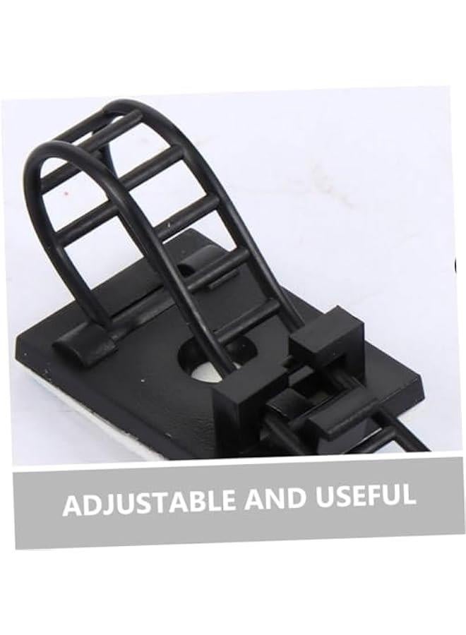 25 Pcs Wire Organizer Adjustable Cable Ties Adhesive Cable Clip Wire Clips Cord Holder Desk Cable Clips Electric Cord Organizers Cord Holder Keeper Finishing Line Abs Electric Wire - Image 5