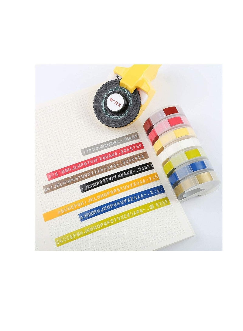 Compatible Embossing Label Tape 9mm x 3 Meter Replacement for DYMO Embossing Label Tape for Dymo Embossing Label Maker Organizer Office Mate Single Pack Yellow - Image 3