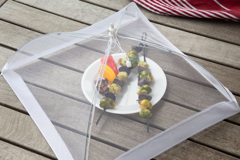 Fox Run Square Food Umbrella, Giant, 18" sq, White - Image 5