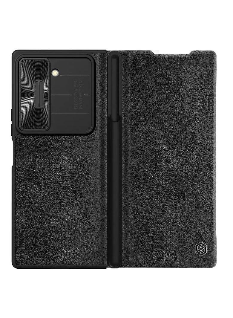 Nillkin Qin Pro Leather case for Samsung Galaxy Z Fold 6 5G - Black - Image 1