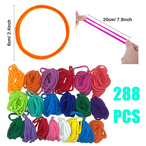 Allazone Loom Potholder Loops Weaving Craft Loom Loops, Weaving Loom Kit, Potholder Loops with Crochet Hook for DIY Crafts Supplies (298PCS) - Image 2