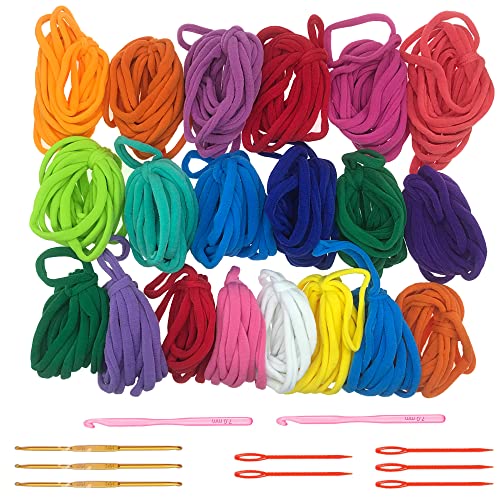 Allazone Loom Potholder Loops Weaving Craft Loom Loops, Weaving Loom Kit, Potholder Loops with Crochet Hook for DIY Crafts Supplies (298PCS) - Image 1