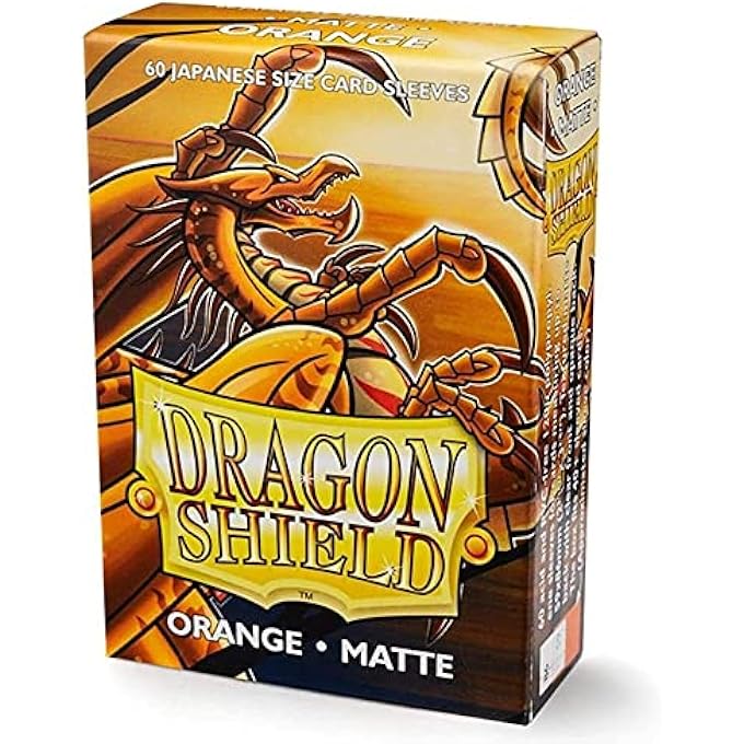 dragon shield MATTE MINI JAPANESE ORANGE 60 CT CARD SLEEVES INDIVIDUAL PACK - Image 1