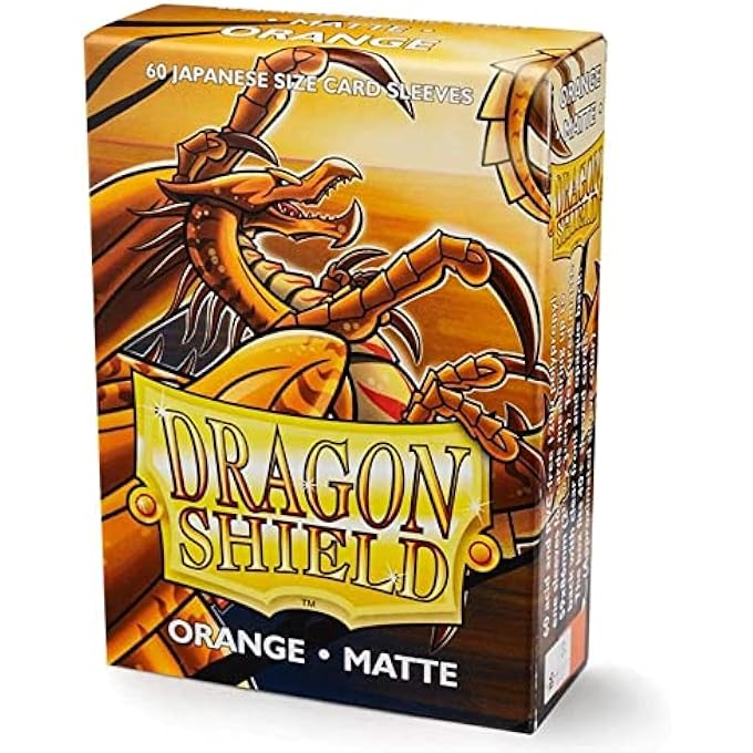 dragon shield MATTE MINI JAPANESE ORANGE 60 CT CARD SLEEVES INDIVIDUAL PACK - Image 2