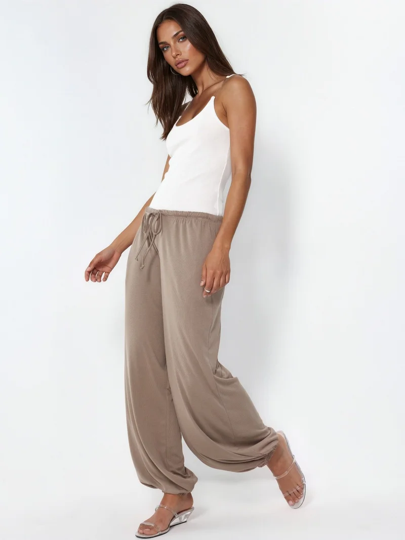 بوسيم BUSEM Women's Long Elastic Waist Jogger Pants