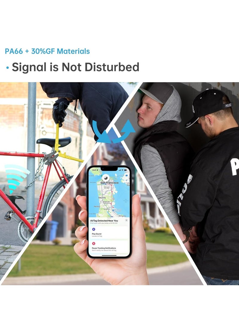 KASTWAVE حامل أير تاج للدراجة مخفي على حامل زجاجة الماء، جهاز تتبع جي بي إس مضاد للسرقة للدراجة الهوائية، حامل أير تاج للدراجة، حامل أير تاج مقاوم للماء وحامل زجاجة الماء لجميع الدراجات، حامل كوب بلاستيكي للمشروبات - Image 5