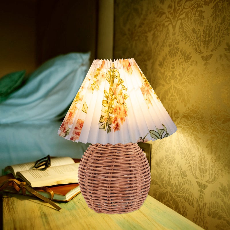Japanese Style Rattan Hanging Lamp Shade Weave Light Shade Counter Lamp Base - Image 4
