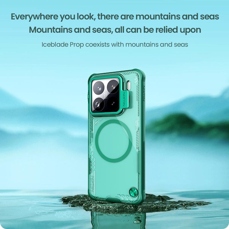 Nillkin For Xiaomi 15 Pro Ice Air Prop Series Magsafe Magnetic Frame Version Phone Case(Black) - Image 5