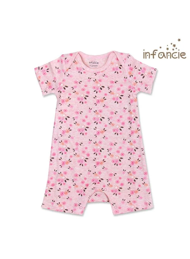 Luna & Lily Pack of 2 - Baby Girls Floral Print Romper