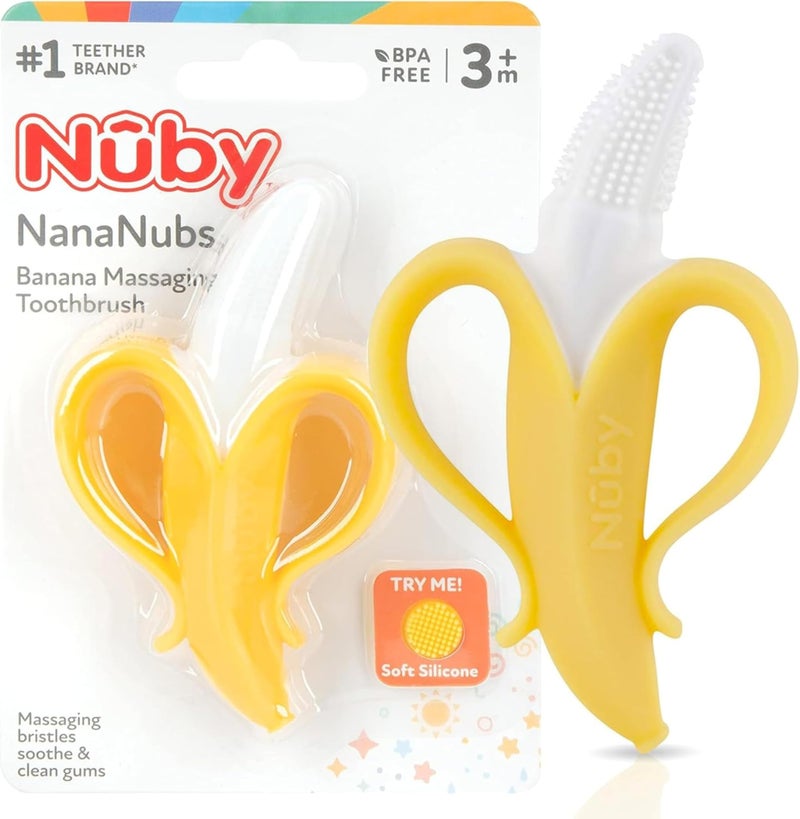 Nuby عضاضة نانانوبس من نوبى على شكل موز - Image 1