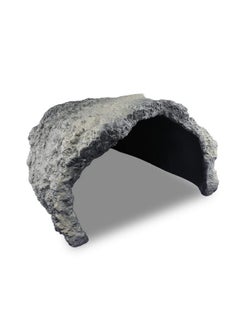 Generic Reptile Rock Cave Habitat Hide - Premium Non-Toxic Decorative Resin for Aquariums & Terrariums. Ideal for Amphibians, Lizards, Snakes, Bearded Dragons, Geckos, Scorpions, Frogs, Spiders...Large Size  - Image 1