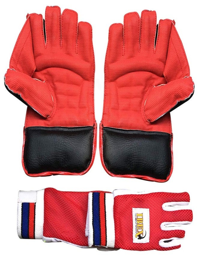 JetFire Ibex College Wicket eeping Gloves and Inner Gloves Combo (Men, Red) - Image 4