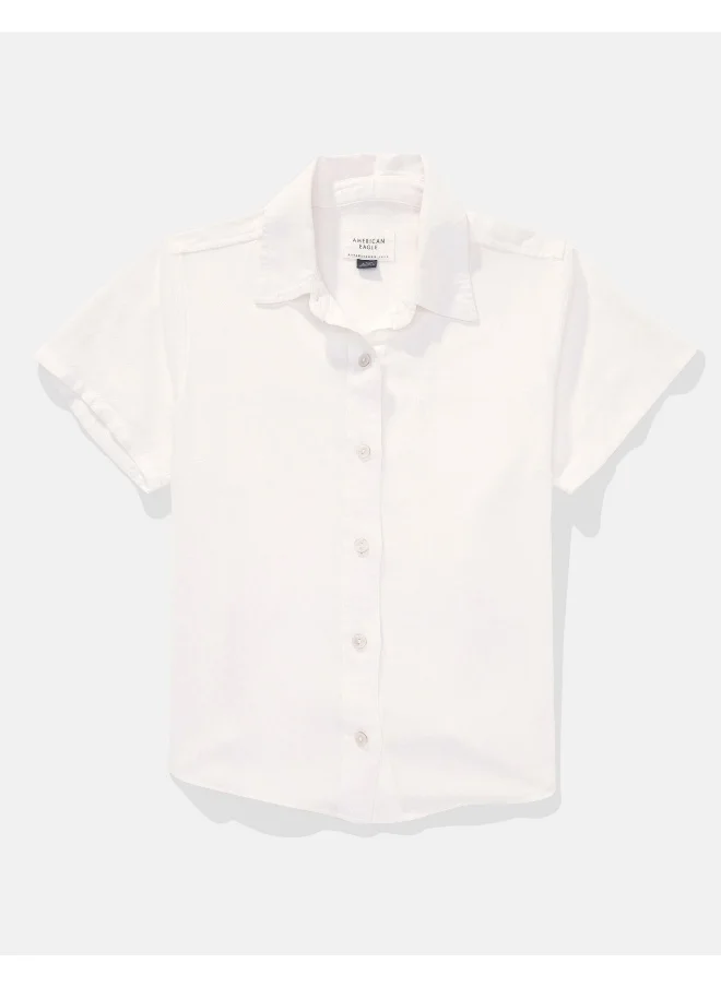 امريكان ايجل AE Short-Sleeve Button-Up Shirt