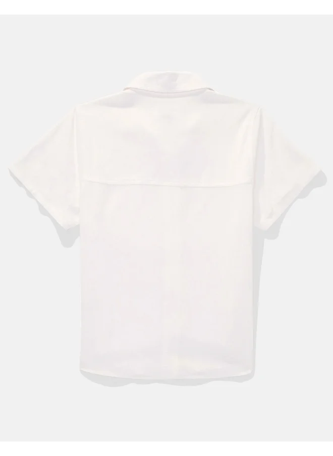 امريكان ايجل AE Short-Sleeve Button-Up Shirt