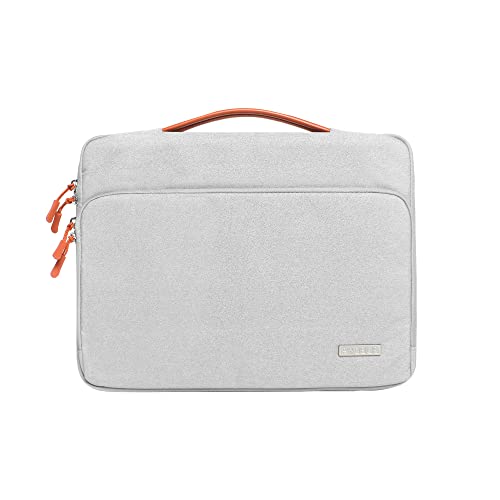 Probus Unisex Adult 360° Protective Canvas Bag Sleeve for 13, 13.3 Inch MacBook Air Pro/Laptop Hand Bag Carry Case -Silver - Image 2