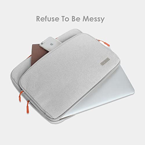 Probus Unisex Adult 360° Protective Canvas Bag Sleeve for 13, 13.3 Inch MacBook Air Pro/Laptop Hand Bag Carry Case -Silver - Image 3