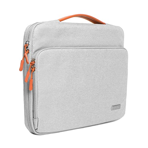 Probus Unisex Adult 360° Protective Canvas Bag Sleeve for 13, 13.3 Inch MacBook Air Pro/Laptop Hand Bag Carry Case -Silver - Image 1
