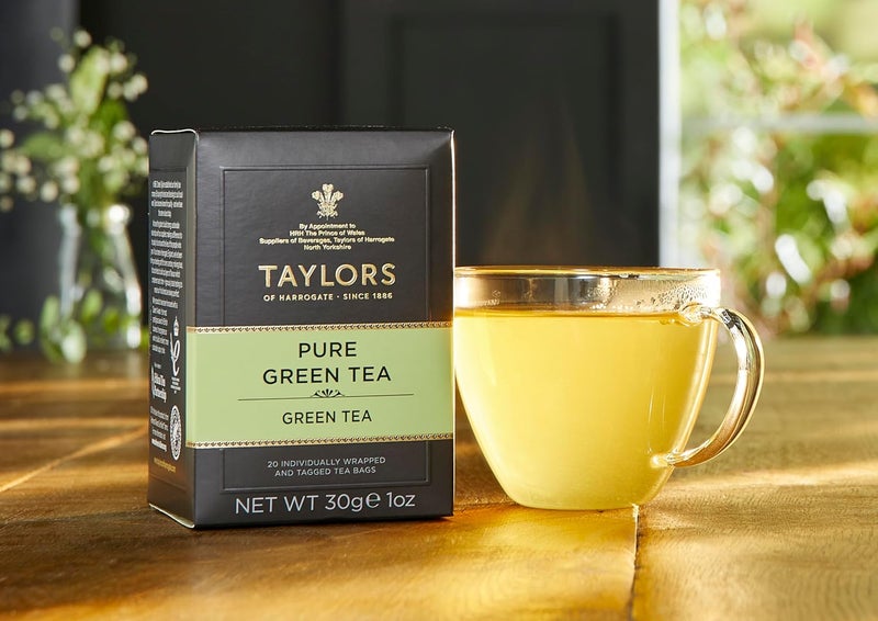 Taylors of Harrogate Pure Green Tea - 20 Individually Wrapped Teabags - Image 3