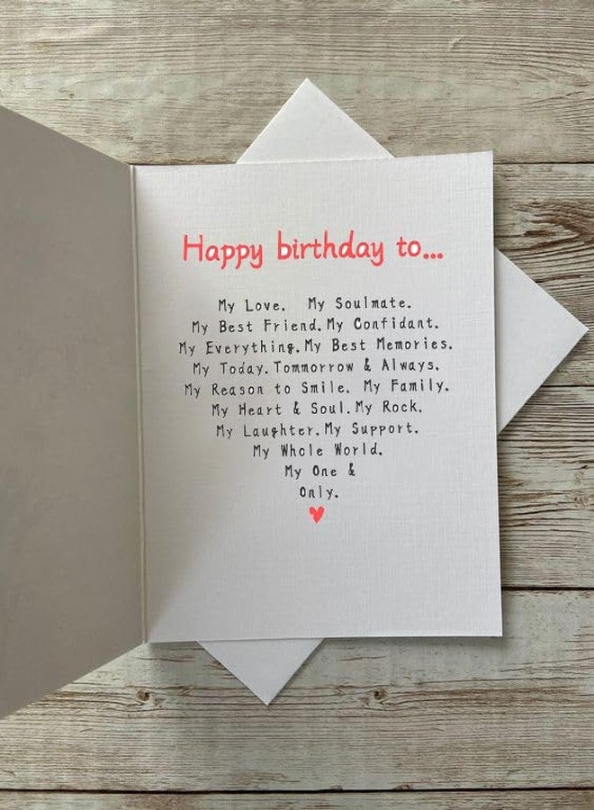 PICKKART Romantic Birthday Card for Love, Double-Sided with Heartfelt Message, Red Floral Design with Balloons - Image 5