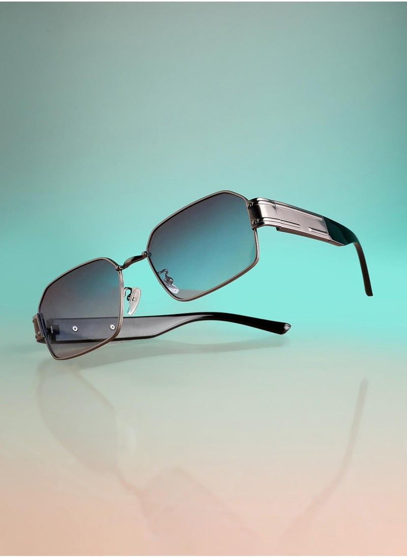 Haute Sauce Full Rim Rectangular Sunglasses  - Image 1