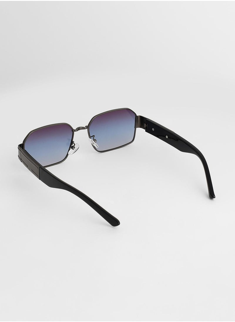 Full Rim Rectangular Sunglasses