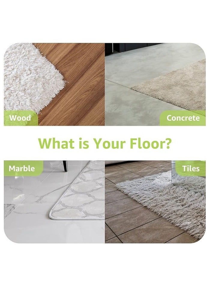 12 Pcs Rug Tape, Non Slip Rug Pads Grippers for Hardwood Floors and Tiles, Reusable Carpet Tape for Area Rugs, Double-Sided Adhesive Rug Stickers Keep Corners Flat - Image 3