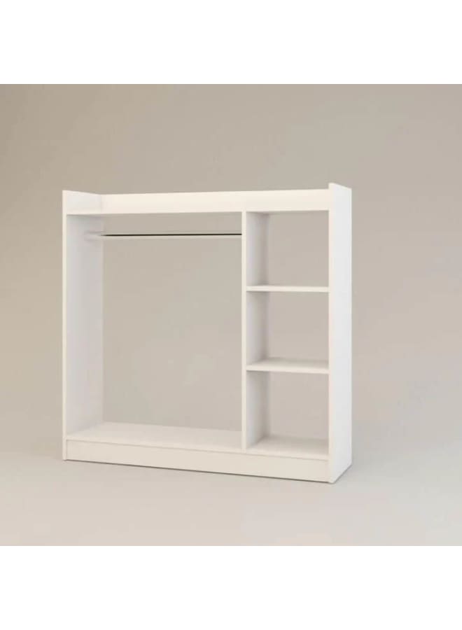 ريترو خزانة ملابس 80×120×35سم – أبيض - Image 2