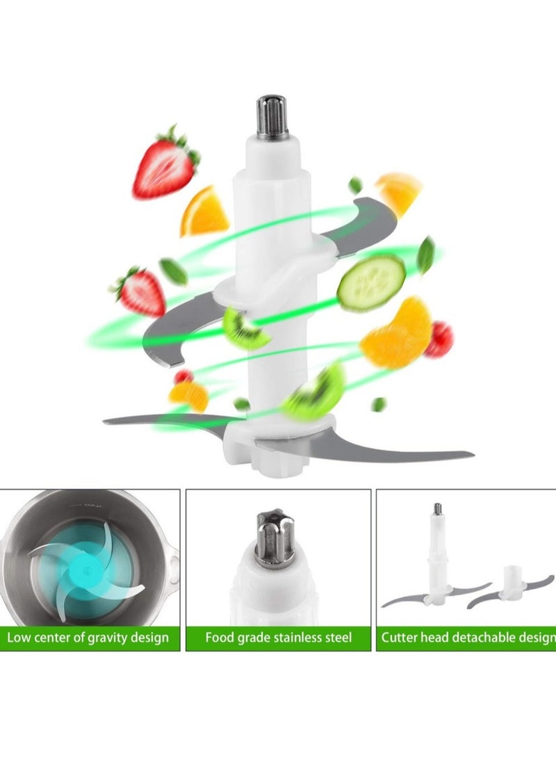 TEGRILO Electric Meat Grinder, 2 Speeds 300W Food Chopper, 3L Upgraded Multi-Function Stainless Steel Kitchen Food Processor, Household Mincer For Meat, Onion, Vegetables, Nuts  - Image 4