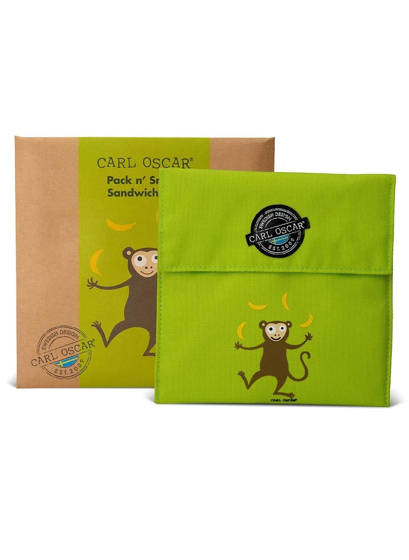 Carl Oscar Carl Oscar Sweden Pack N' Snack™ Sandwich Bag - Lime