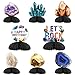 Balterever 8PCS Geology Birthday Honeycomb Centerpieces Gems and Minerals Party Decorations Rocks Geology Birthday Table Decorations Crystal Themed Birthday Party Decorations for Boys and Girls - Image 2