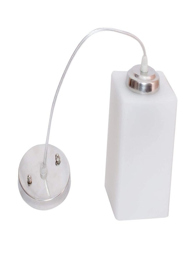 kinis Decorative Hanging Lamp/Pendant Lamp/Ceiling Light to Décor Home/Living Room/Bedroom/Office/Dining/Cafe/Restaurants, Square, Frostat (Pack of 1, with Bulb) - Image 3