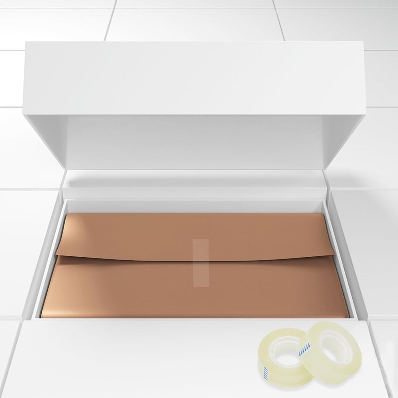 اولكيلا 8 لفات من أشرطة الشفافة القابلة لإعادة التعبئة، شريط شفاف، شريط شفاف لامع متعدد الأغراض للمكتب والمنزل والمدرسة - Image 4