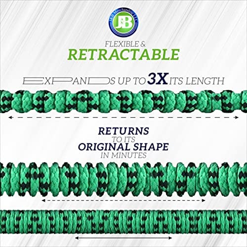 J B J&B XpandaHose 75ft Expandable Garden Hose with Holder - Heavy Duty Superior Strength 3750D - 4 -Layer Latex Core - Extra Strong Brass Connectors and 10 Spray Nozzle w/Storage Bag (Green 75) - Image 5
