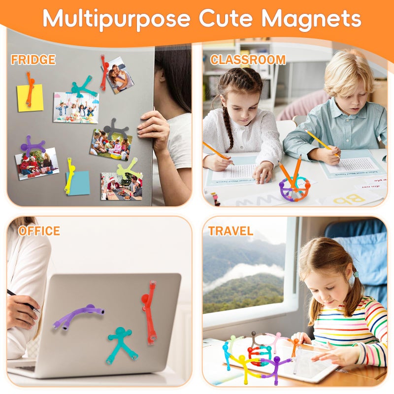 GoClimber 10 Pack Fridge Magnets Men, Cute Refrigerator Magnets, Funny Magnetic People Magnets for Adults, Lockers, Fridge, Office, Classroom Decoration - Image 5