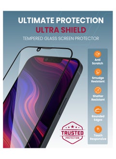 Moxedo Moxedo Ultra Shield Tempered Glass Screen Protector HD Clear 9H Hardness Full Coverage with Auto-Align Easy Applicator for iPhone 14 Plus 6.7 inch  - Image 2