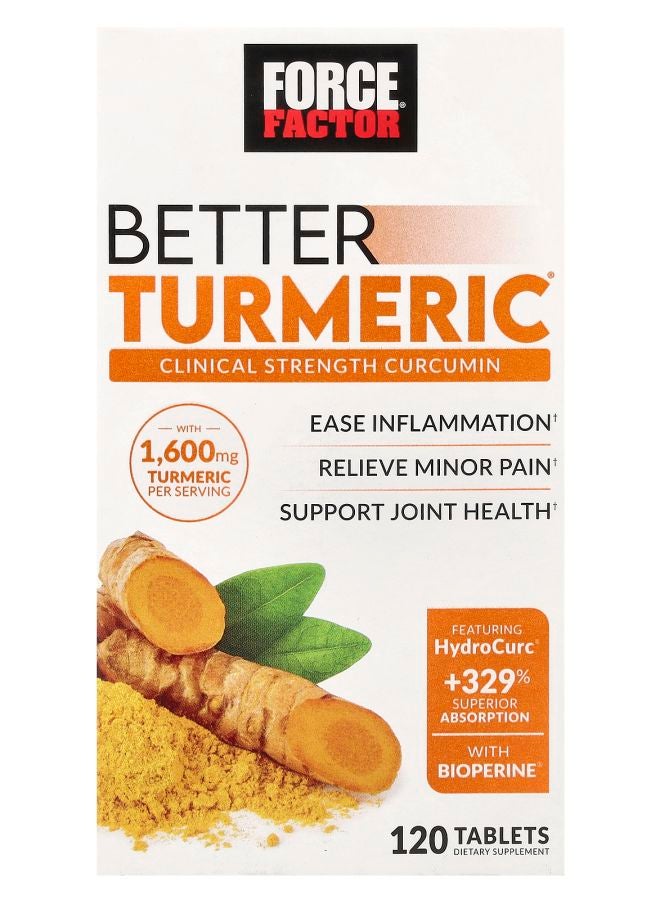 Force Factor Better Turmeric® 120 Tablets - Image 1