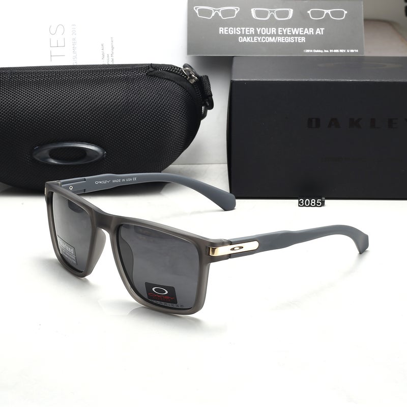 Oakley Holbrook Style Polarized Sunglasses, Grey Square Frame, UV400 Protection, for Men Cycling Driving - Image 1